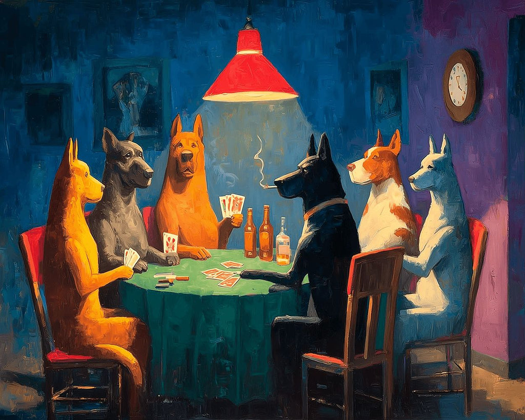 Perros Jugando al Póker Pintar por Números