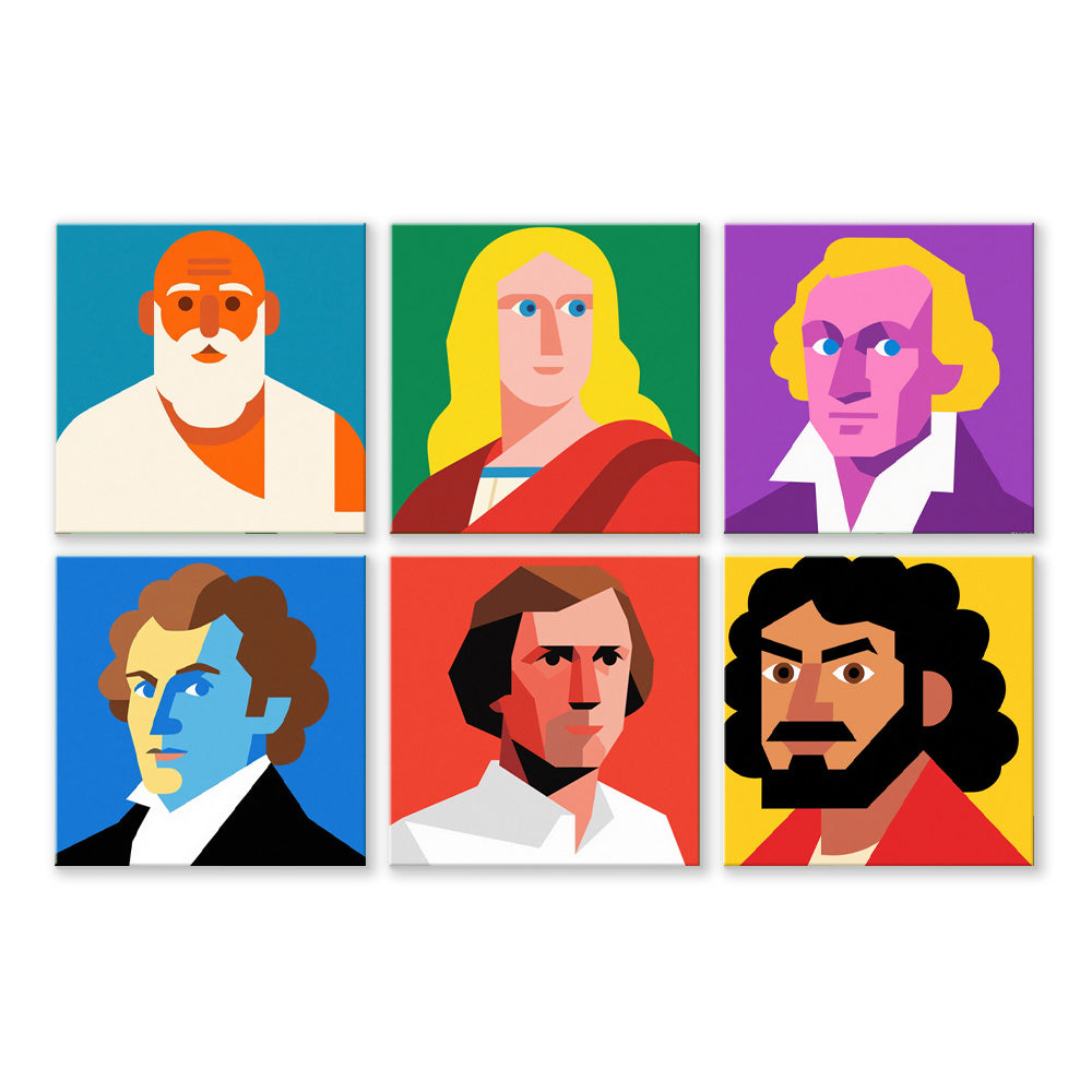 Personas Influyentes 6 Partes Mini Pintar por Números