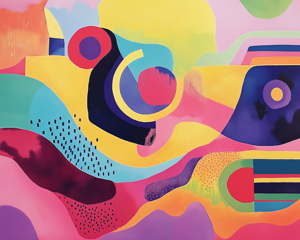 Pintura Colorida de Arte Abstracto Moderno Pintar por Números