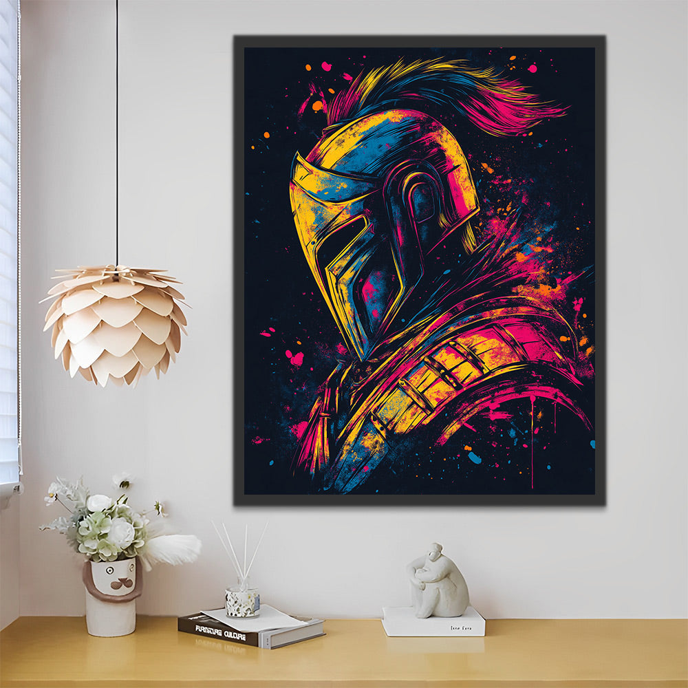 Pintura Colorida de un Soldado Pintar por Números