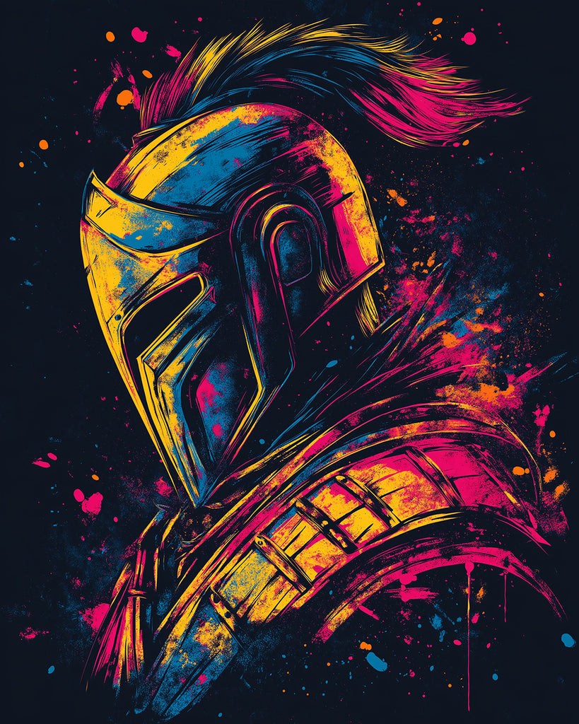 Pintura Colorida de un Soldado Pintar por Números