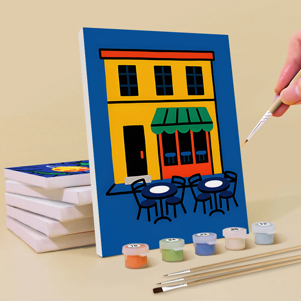 Pinturas al Estilo de Van Gogh 6 Partes Mini Pintar por Números