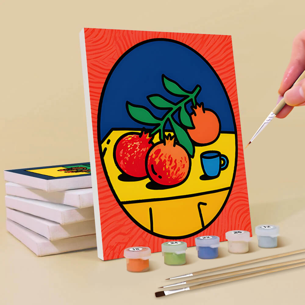 Pinturas de Bodegón 6 Partes Mini Pintar por Números