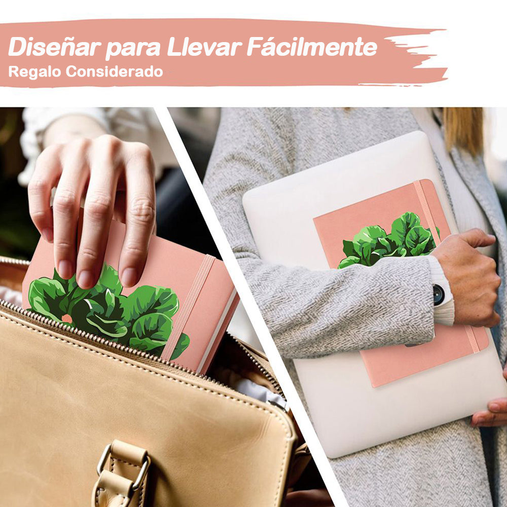 Plantas Verdes y Exuberantes en Macetas Cuaderno Pintar por Números