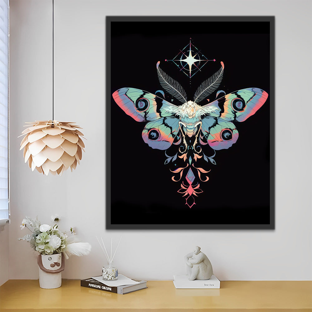 Polilla Colorida Pintar por Números
