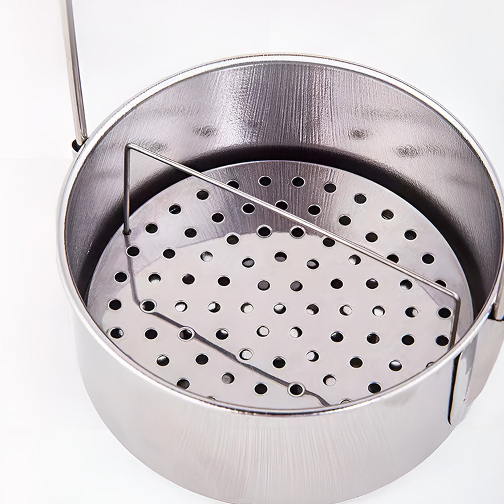 Portapinceles con Recipiente de Lavado - Acero Inoxidable