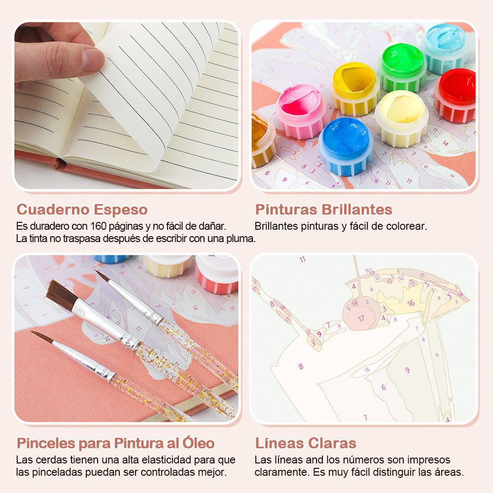 Ron con Frutas Heladas Cuaderno Pintar por Números