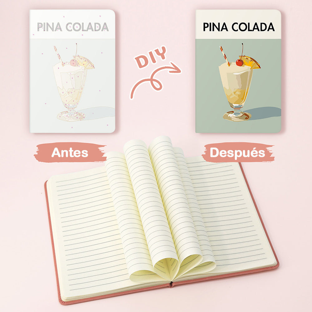 Ron con Frutas Heladas Cuaderno Pintar por Números