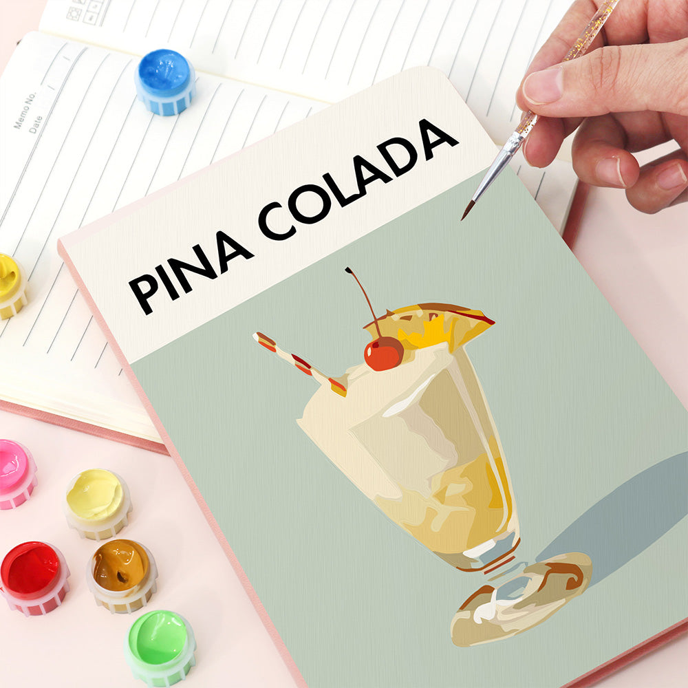 Ron con Frutas Heladas Cuaderno Pintar por Números