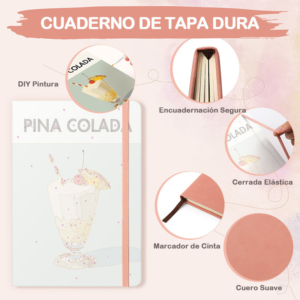 Ron con Frutas Heladas Cuaderno Pintar por Números