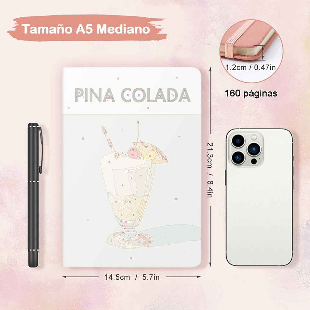 Ron con Frutas Heladas Cuaderno Pintar por Números