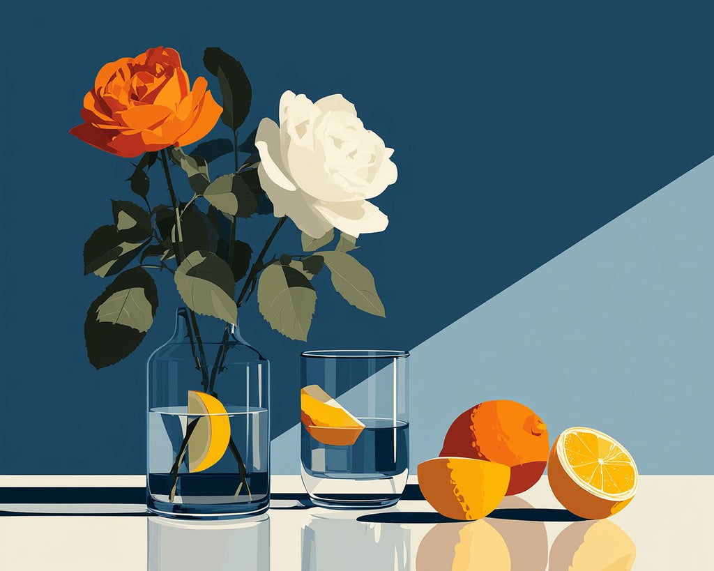 Rosas y Limones Puros Pintar por Números