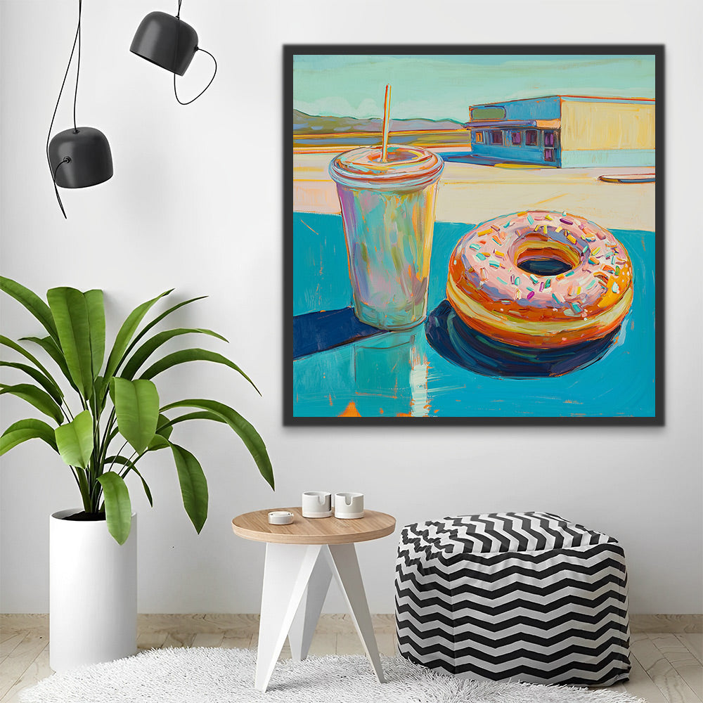Roscón de Reyes y una Bebida Pintar por Números