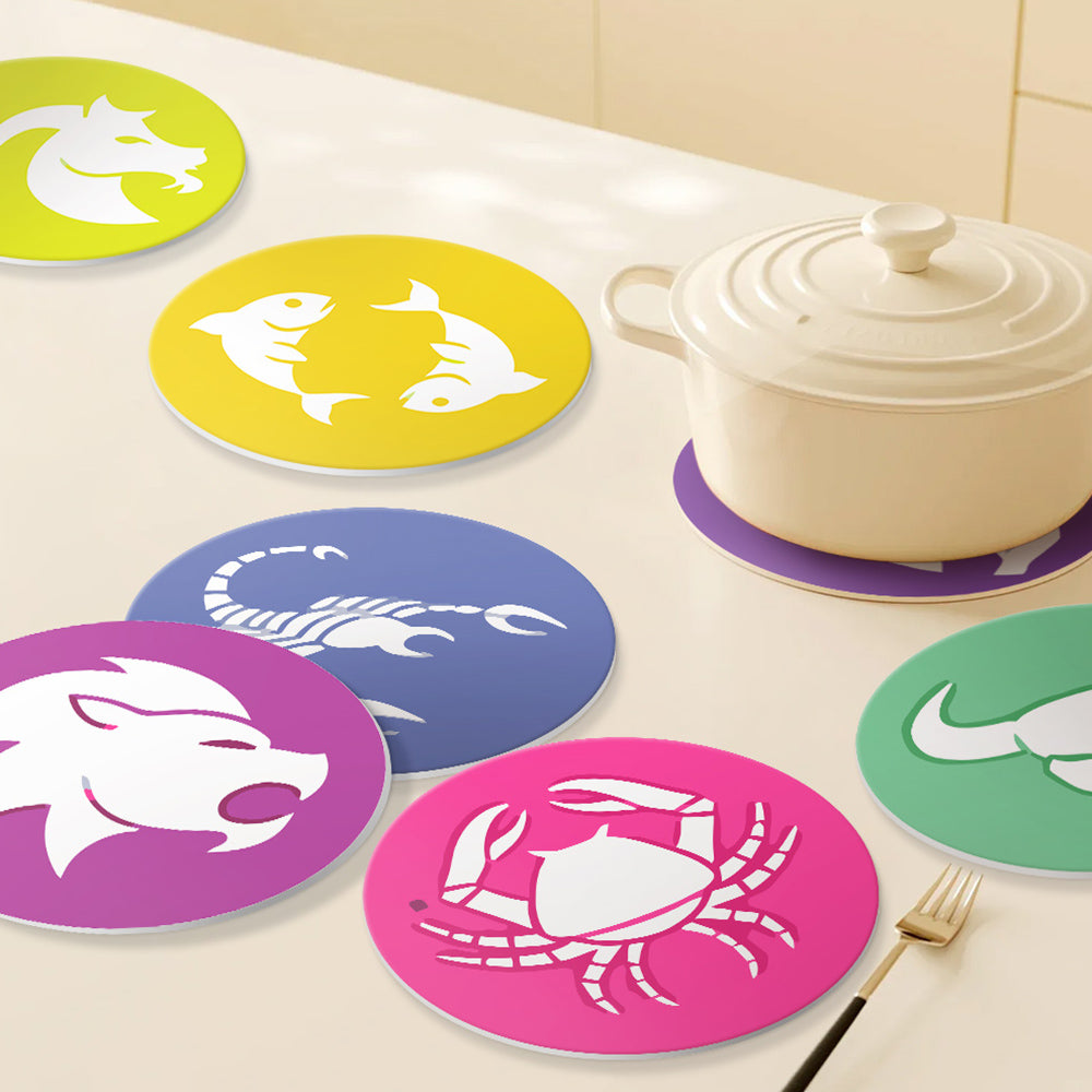Signos del Zodiaco 12 Salvamanteles Pintar por Números