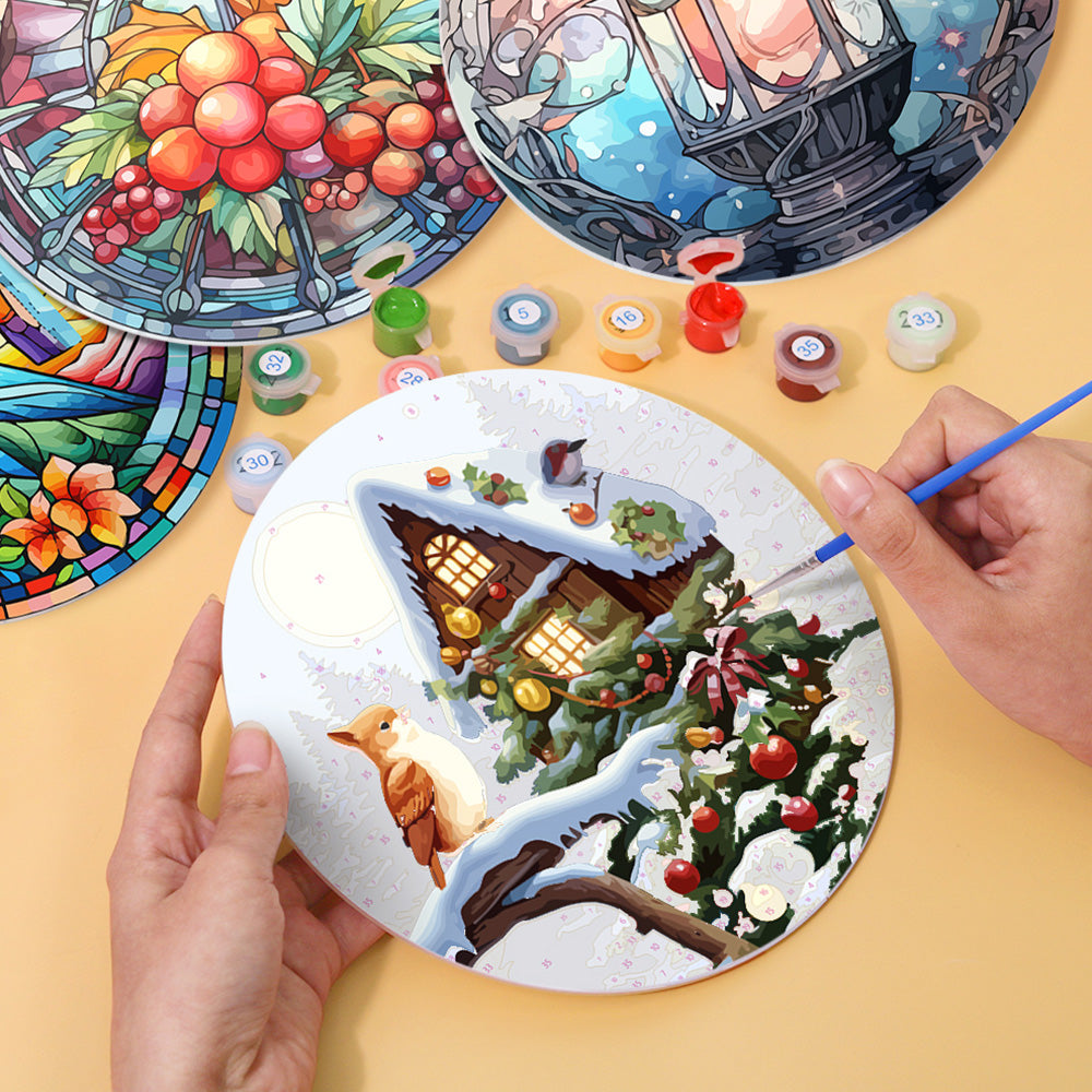 Tema Navideño 4 Salvamanteles Pintar por Números