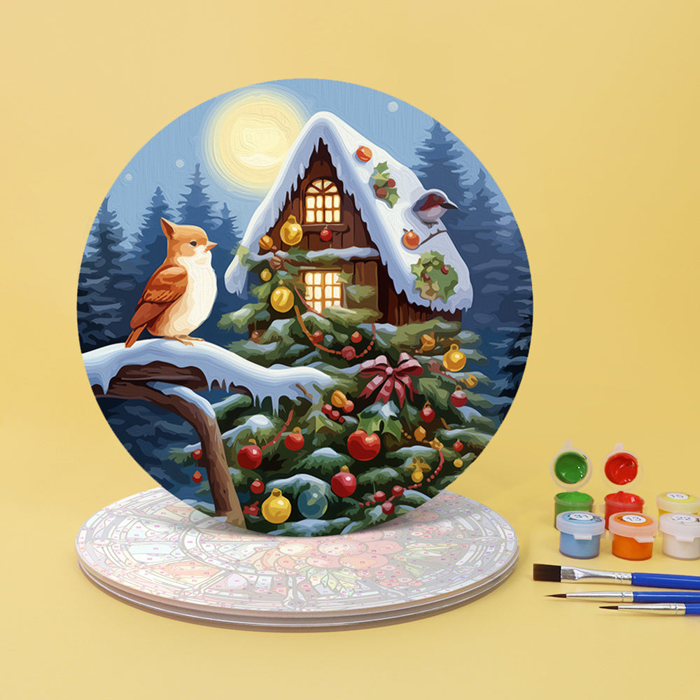 Tema Navideño 4 Salvamanteles Pintar por Números