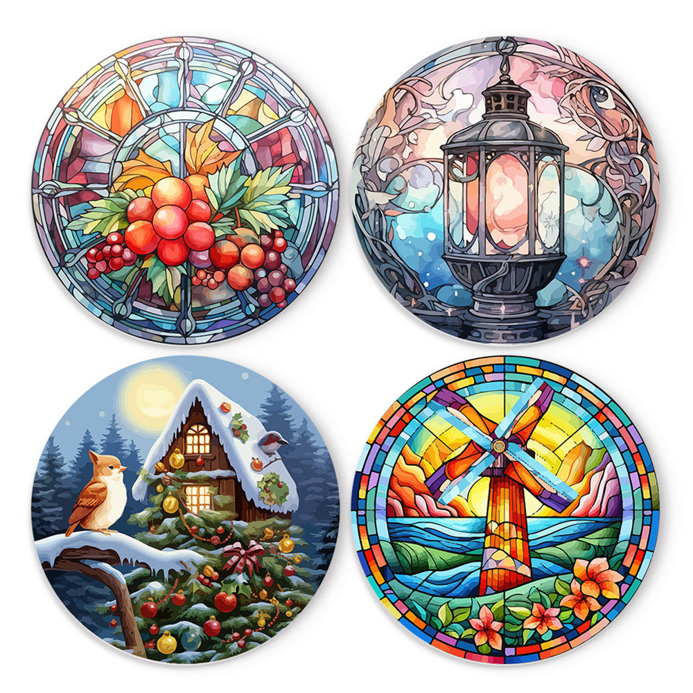Tema Navideño 4 Salvamanteles Pintar por Números