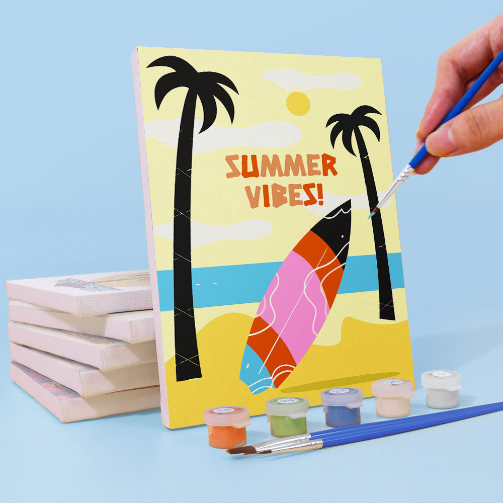 ¡Tiempo de Verano! 6 Partes Mini Pintar por Números
