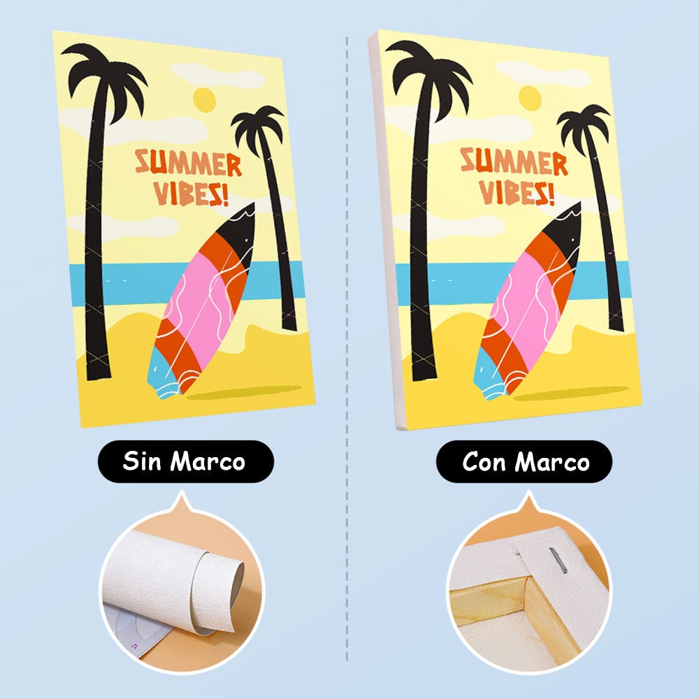 ¡Tiempo de Verano! 6 Partes Mini Pintar por Números