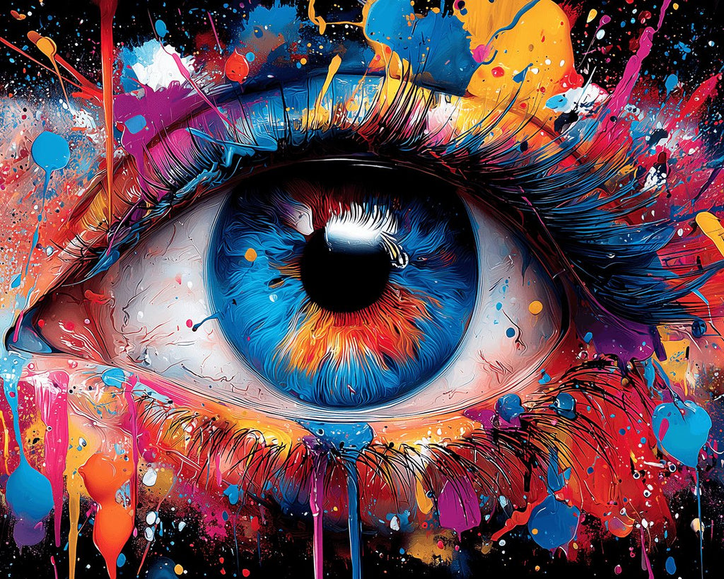 Un Ojo Colorido Pintar por Números
