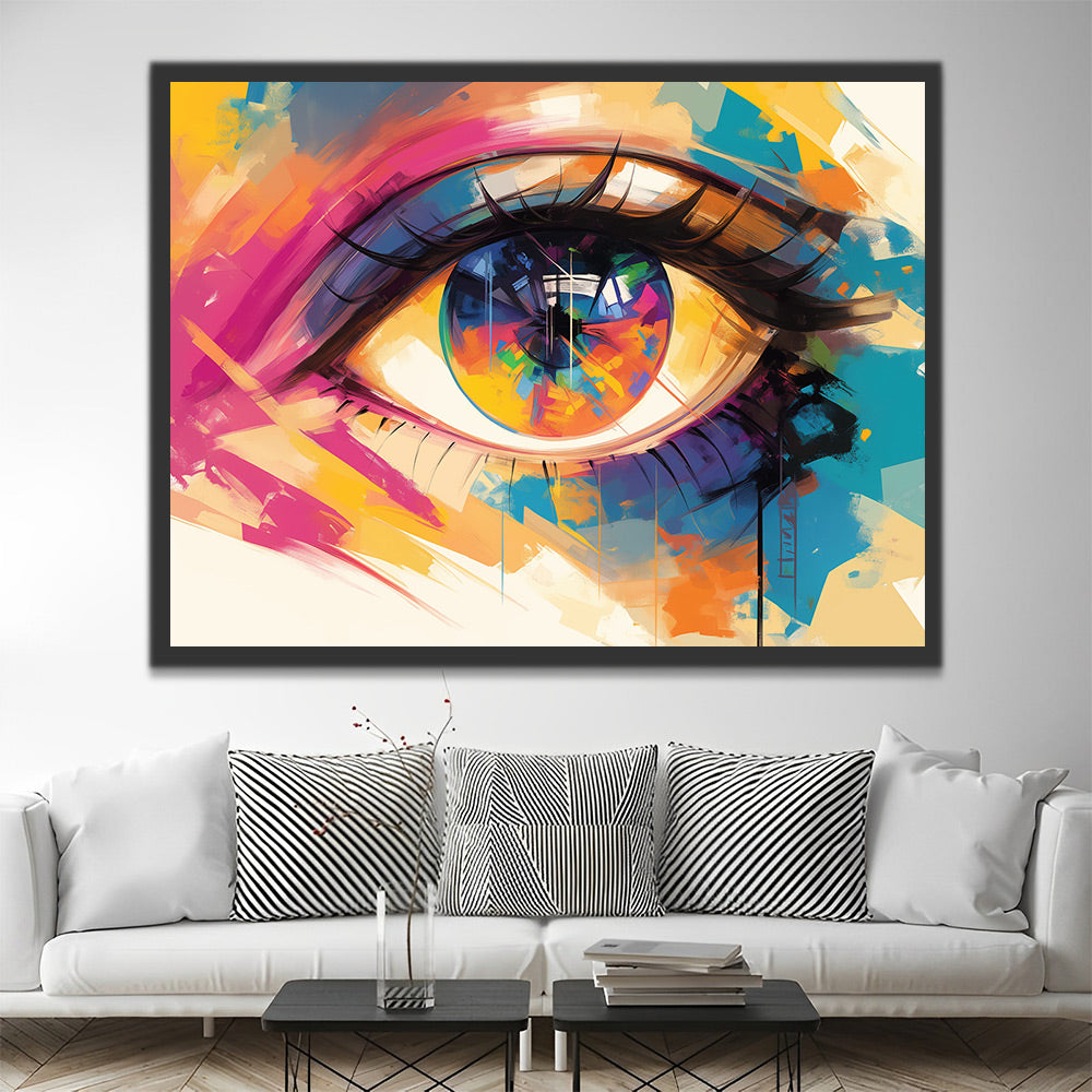 Un Ojo Hermoso de Mujer Pintar por Números