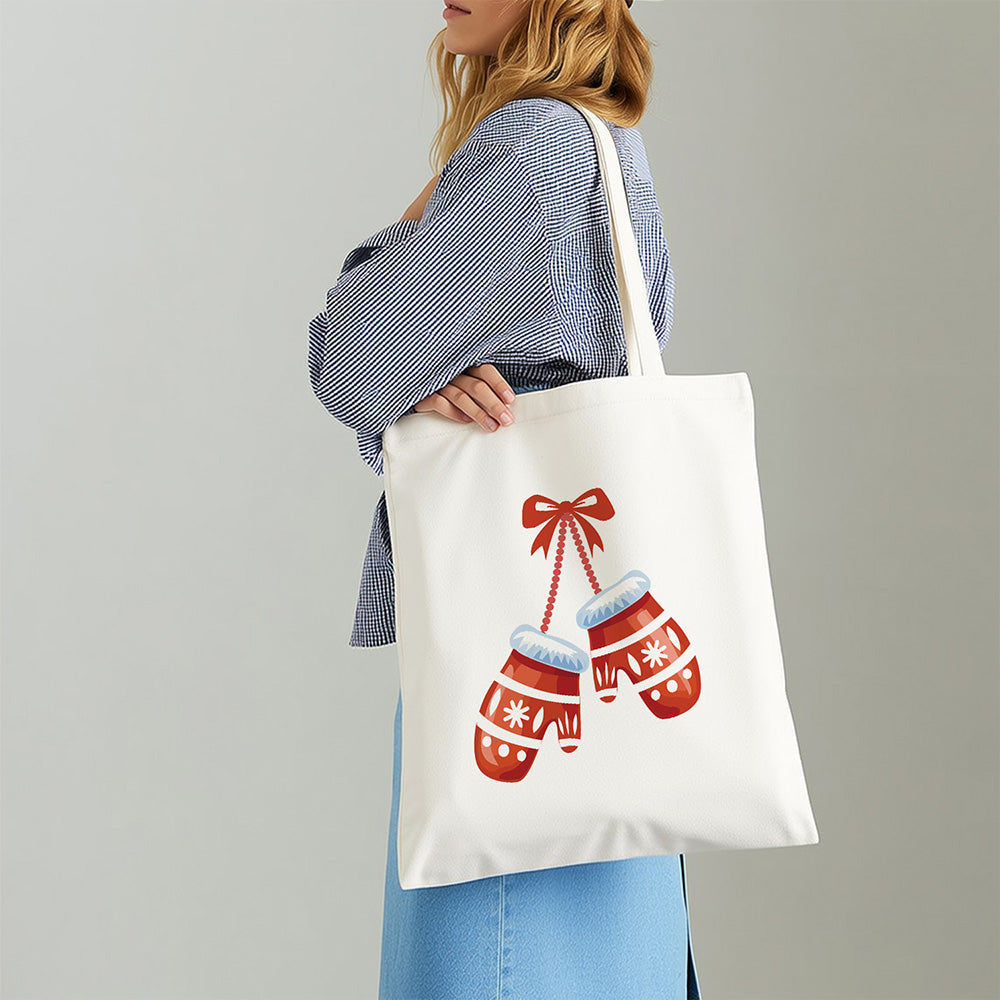 Un Par de Guantes de Navidad Bolsa de Lienzo Pintar por Números