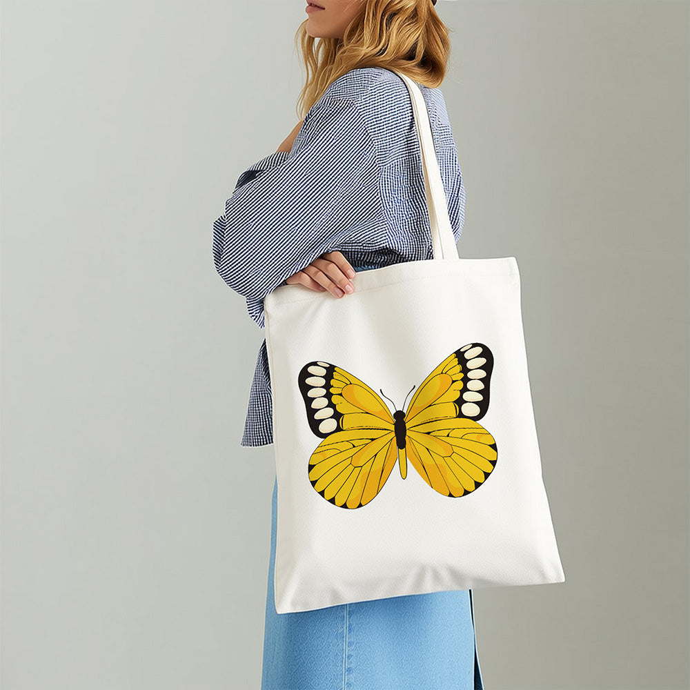 Una Mariposa Amarilla Bolsa de Lienzo Pintar por Números