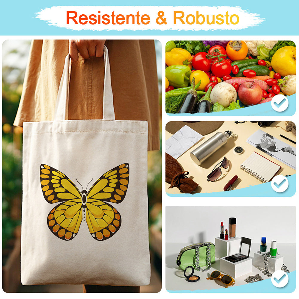 Una Mariposa Dorada Bolsa de Lienzo Pintar por Números