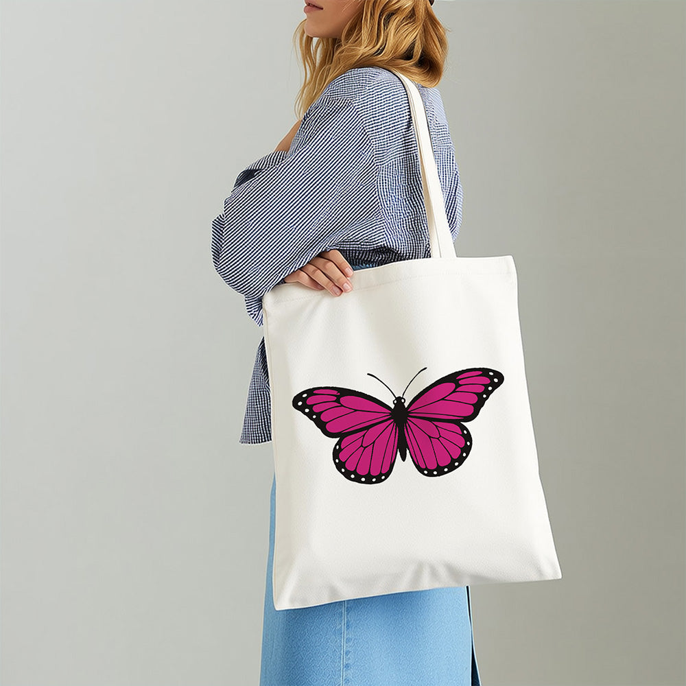 Una Mariposa Rojo y Rosa Bolsa de Lienzo Pintar por Números