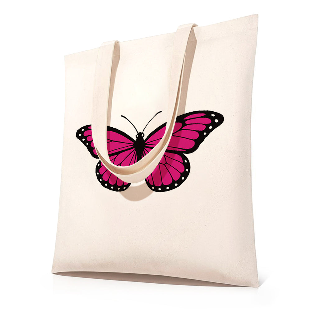 Una Mariposa Rojo y Rosa Bolsa de Lienzo Pintar por Números