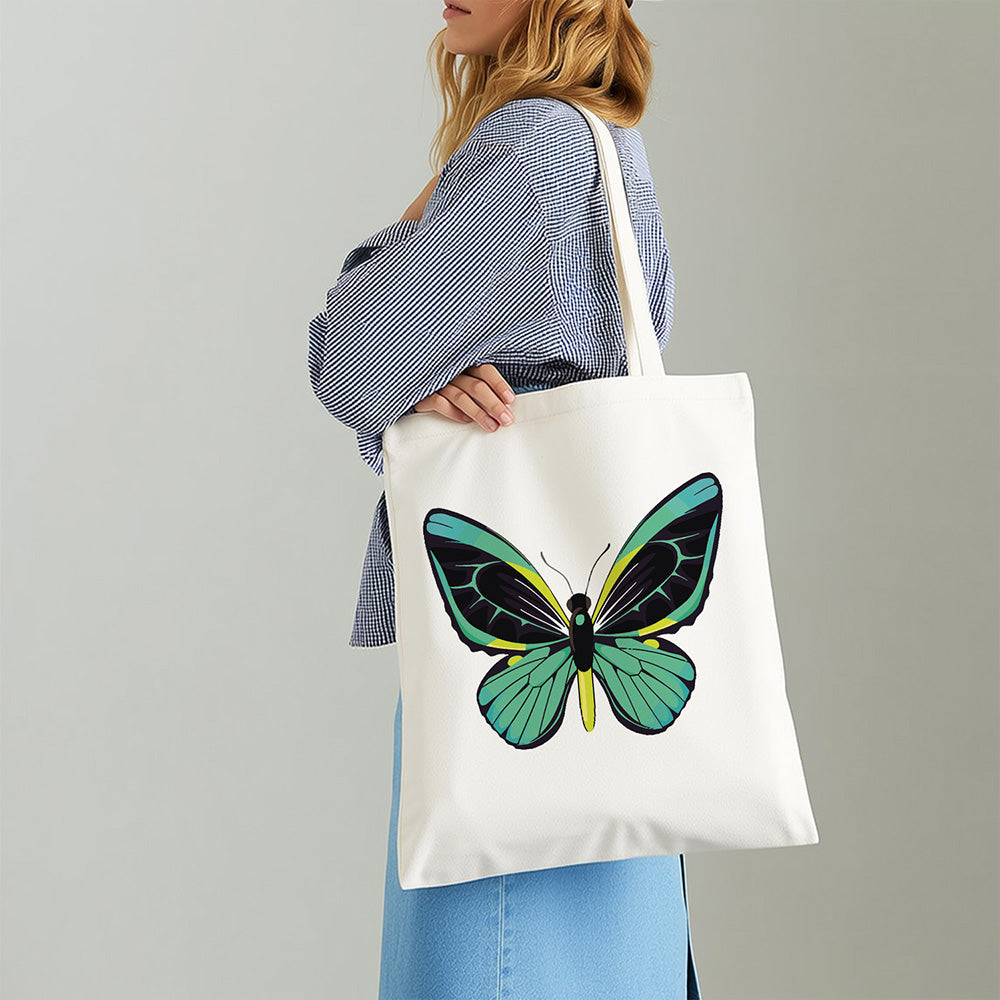 Una Mariposa Verde Bolsa de Lienzo Pintar por Números