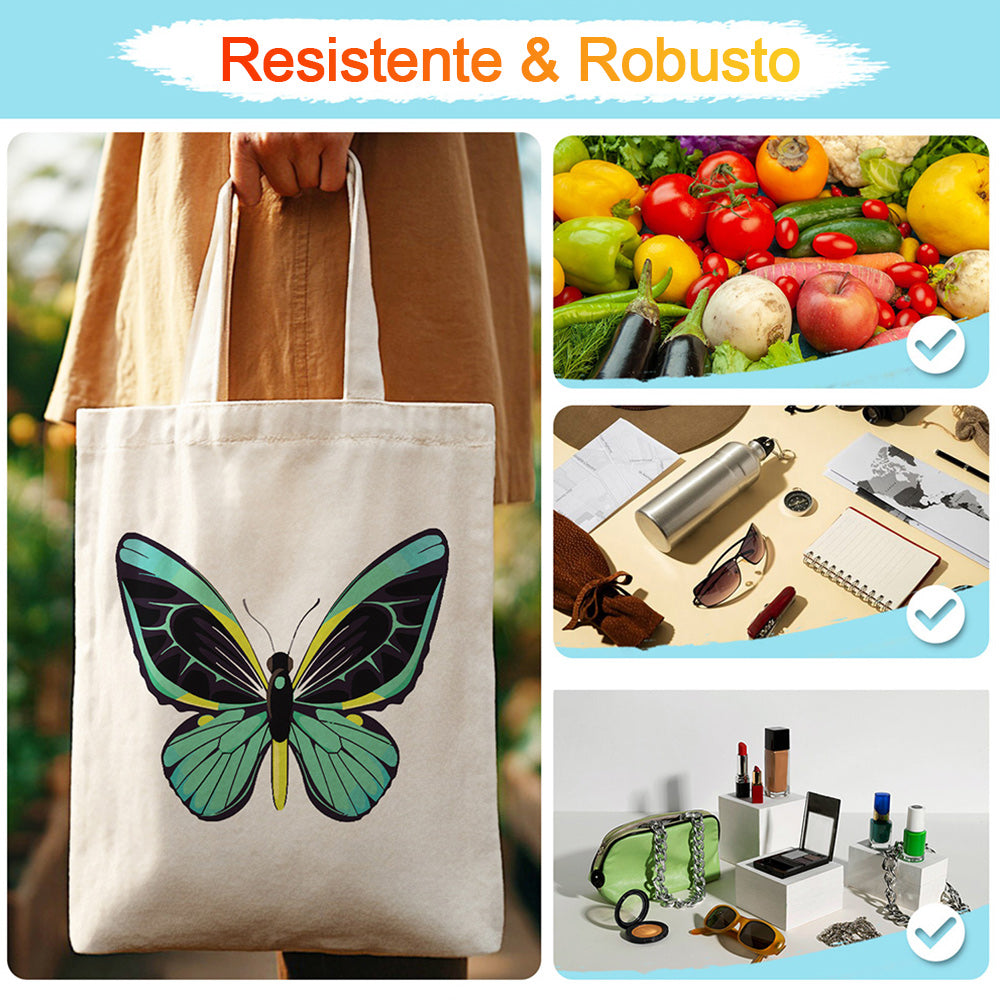 Una Mariposa Verde Bolsa de Lienzo Pintar por Números