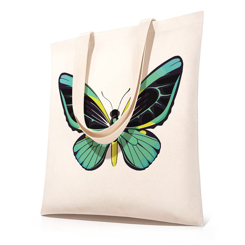 Una Mariposa Verde Bolsa de Lienzo Pintar por Números