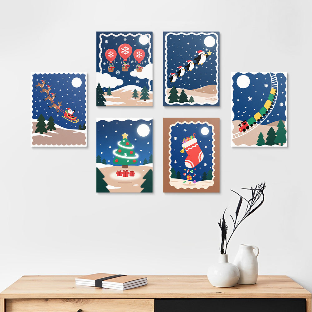 Una Nochebuena Silenciosa 6 Partes Mini Pintar por Números