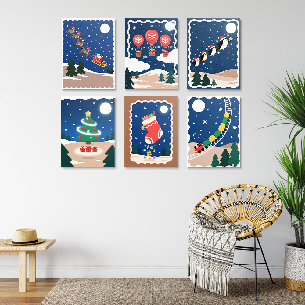Una Nochebuena Silenciosa 6 Partes Mini Pintar por Números