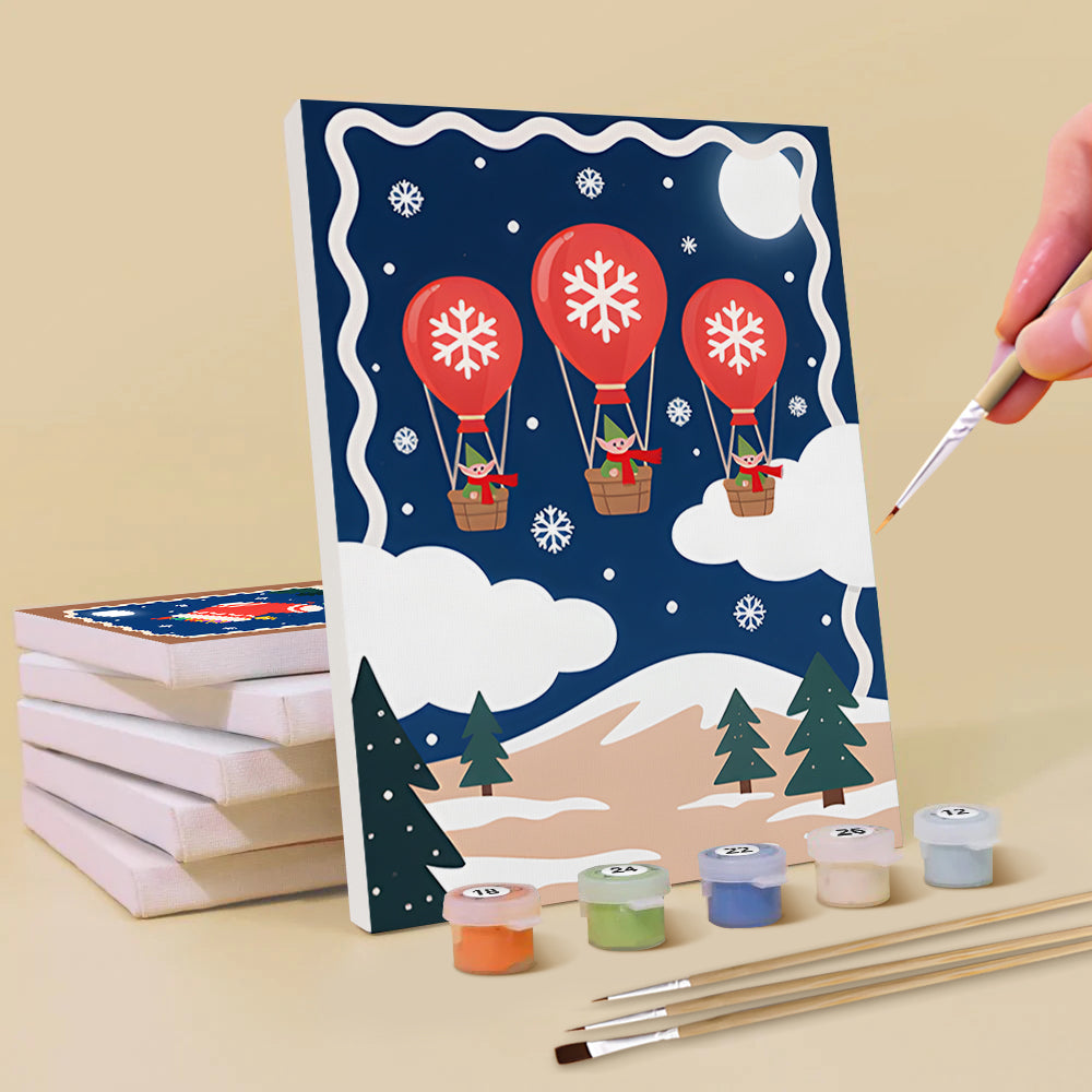 Una Nochebuena Silenciosa 6 Partes Mini Pintar por Números