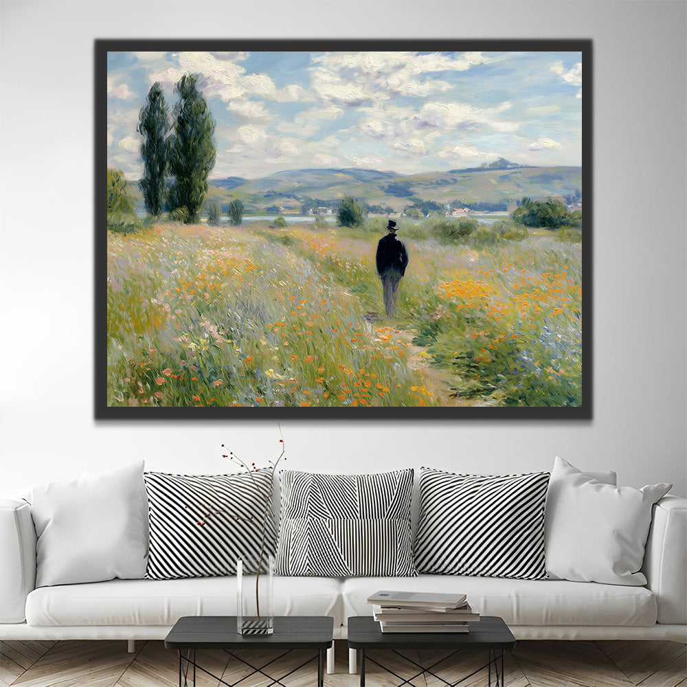 Van Gogh Paseando por Campo de Flores Pintar por NúmerosNumbers