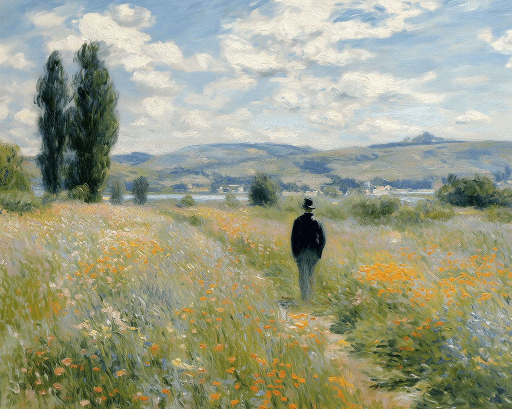 Van Gogh Paseando por Campo de Flores Pintar por Números