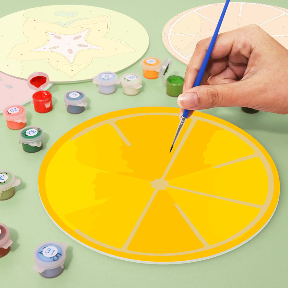 Varias Frutas 6 Salvamanteles Pintar por Números