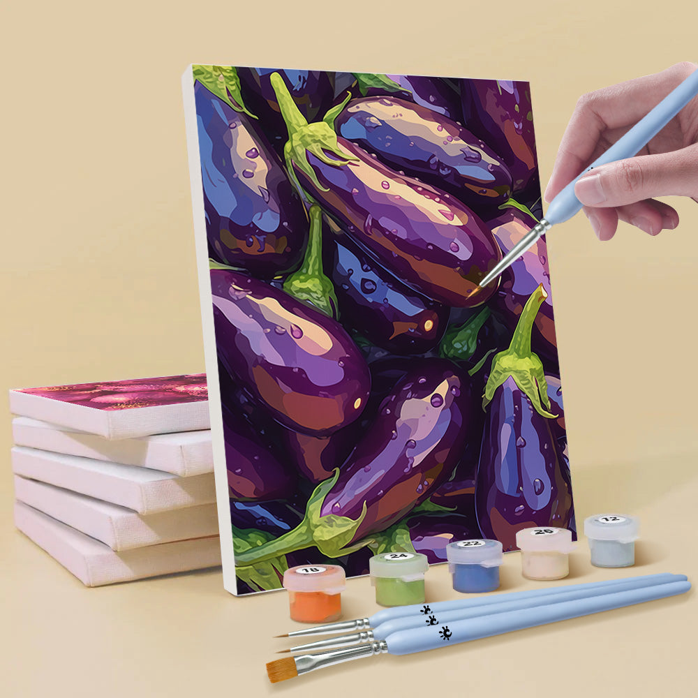 Varias Verduras Frescas 6 Partes Mini Pintar por Números