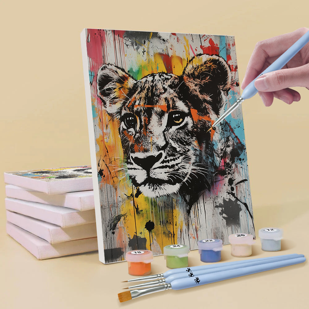 Varios Animales de Graffiti 6 Partes Mini Pintar por Números