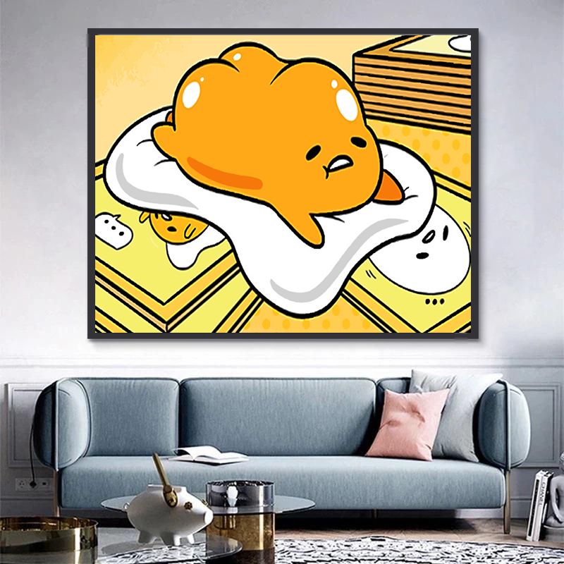 Vida Cotidiana de Gudetama Pintar por Números Niños