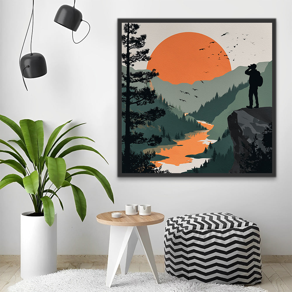 Visitar las Montañas Pintar por Números
