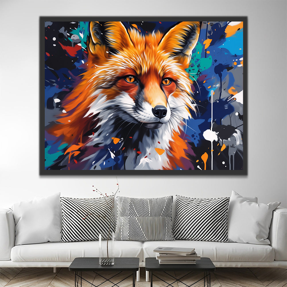 Zorro Preocupado por el Futuro Pintar por Números