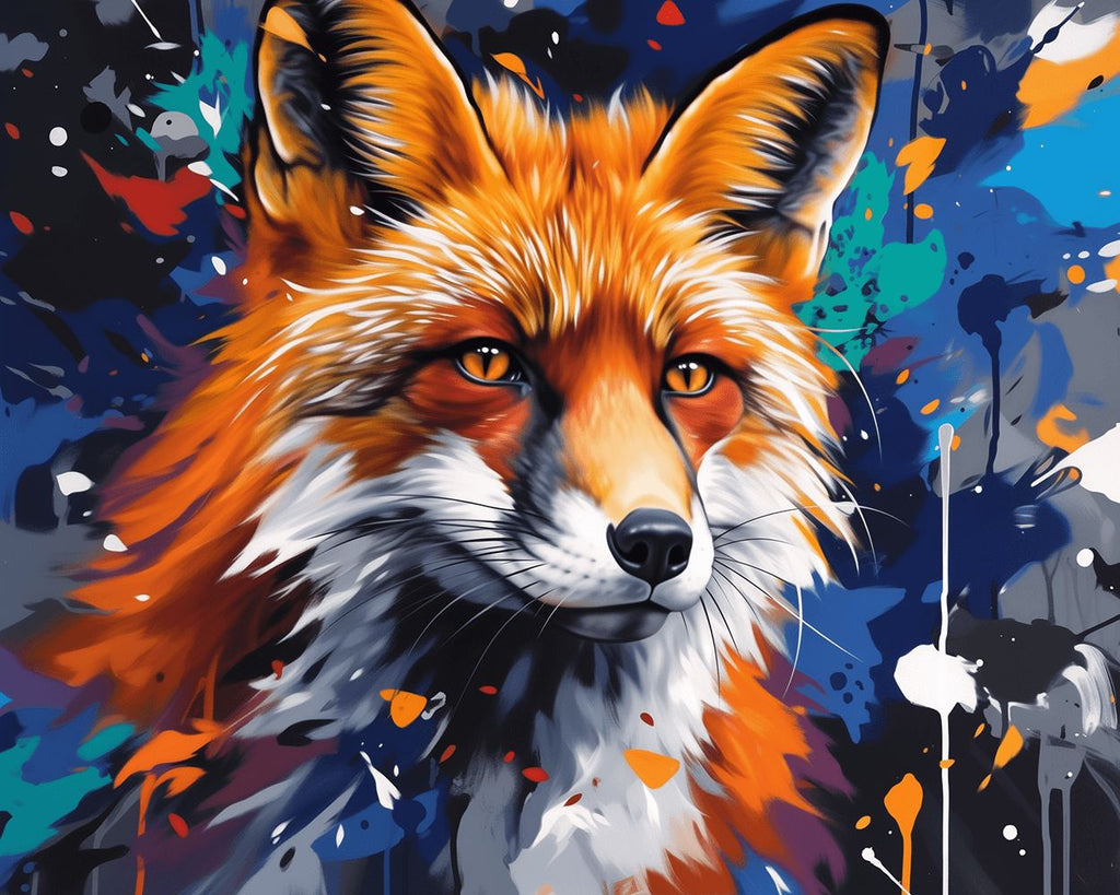 Zorro Preocupado por el Futuro Pintar por Números