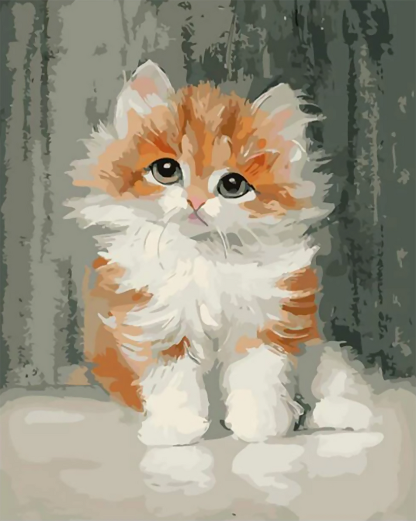 Animal Gato Pintar por Números PBNCATL112