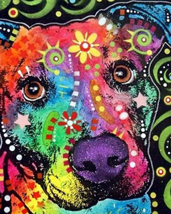 Animal Perro Pintar por Números PBNDOGL6