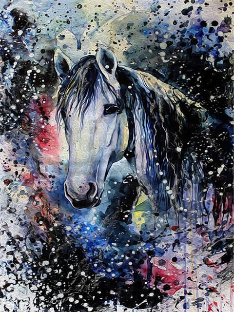 Animal Caballo Pintar por Números PBNHOUL9