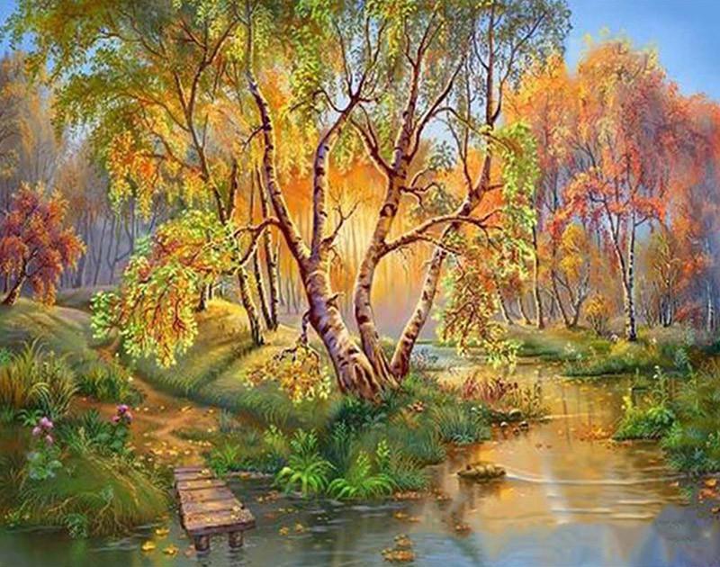 Paisaje Naturaleza Pintar por Números PBNNATW41