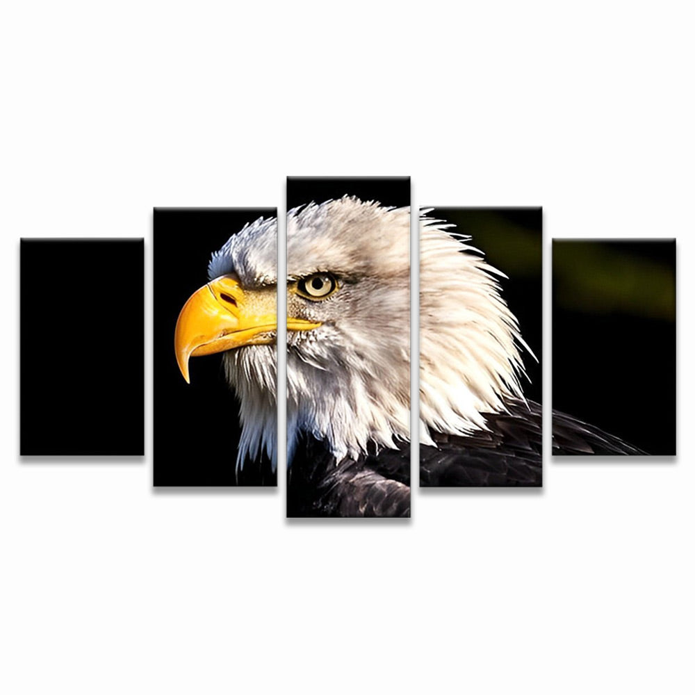 Águila Silvestre 5 Partes Pintar por Números